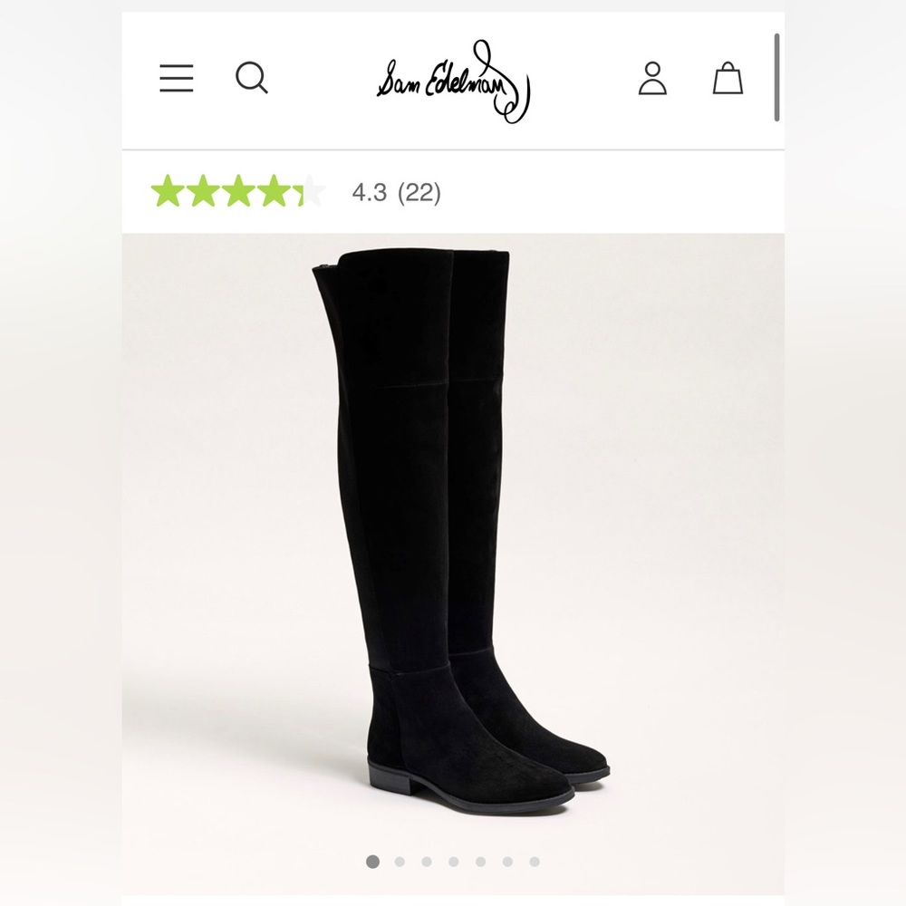 Sam Edelman over the knee suede boot
